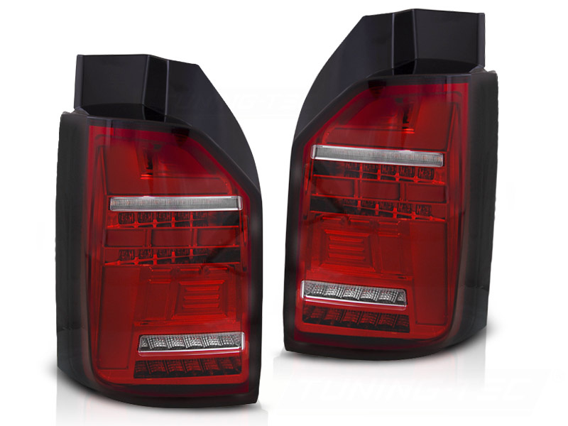 Achterlichten geschikt voor VW T6 2015-2019 - LED OEM - rood wit