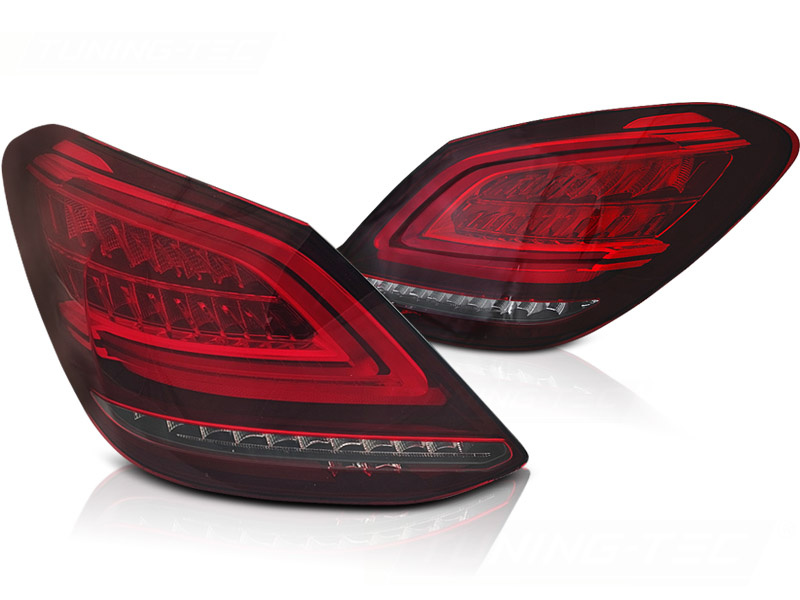 Achterlichten MERCEDES C-klasse W205 sedan 2014-2018 - LED - rood wit