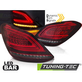 Achterlichten MERCEDES C-klasse W205 sedan 2014-2018 - LED - rood wit