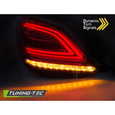 Achterlichten MERCEDES C-klasse W205 sedan 2014-2018 - LED - rood wit