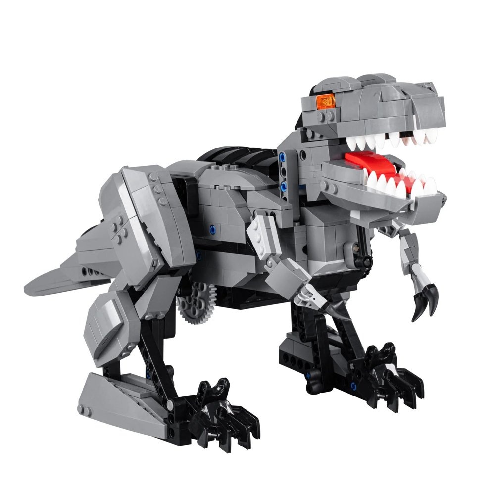 Bouwset - CaDA - Tyrannosaurus Rex - 701 bouwstenen - grijs