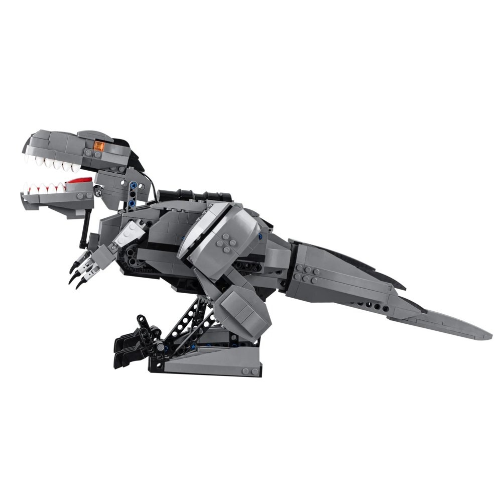 Bouwset - CaDA - Tyrannosaurus Rex - 701 bouwstenen - grijs