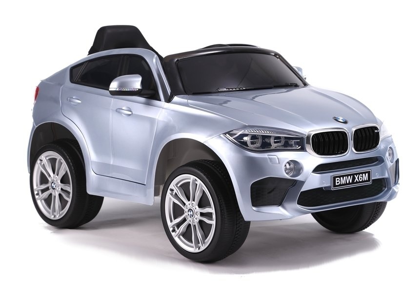 Elektrische kinderauto - BMW X6 - 116x77x60cm - 12V - zilver