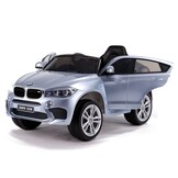 Elektrische kinderauto - BMW X6 - 116x77x60cm - 12V - zilver