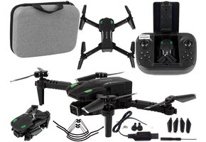 Drone - met camera - 13x13x4cm - 2,4 GHz - zwart