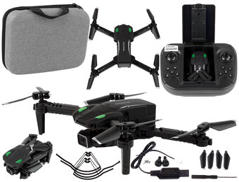 Drone - met camera - 13x13x4cm - 2,4 GHz - zwart