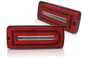 Achterlichten MERCEDES W463 G-klasse 1990-2018 - LED - rood wit