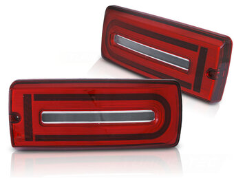 Achterlichten MERCEDES W463 G-klasse 1990-2018 - LED - rood wit