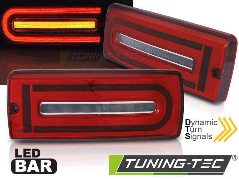 Achterlichten MERCEDES W463 G-klasse 1990-2018 - LED - rood wit