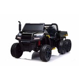 Elektrische kinderauto -  Pick-up truck - 24V - 4x200W - zwart