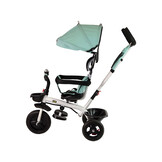 Driewieler met duwstang - en zonnekap - 85x50x105 cm - mint