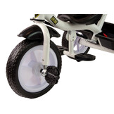 Driewieler met duwstang - 95x48x90cm - met fietsmandje - zwart