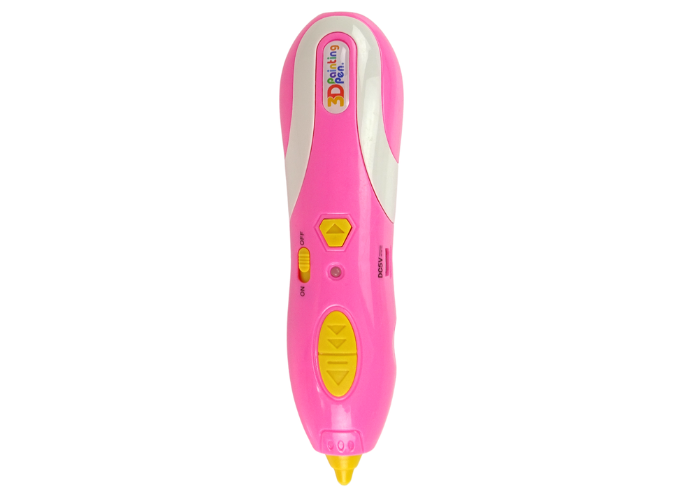 3D Pen - met vulling - 14x4x4cm - roze