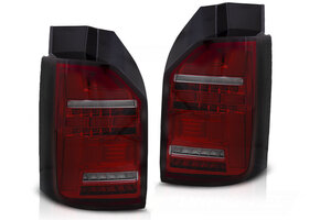 Achterlichten geschikt voor VW T6,T6.1 2015-2021 - LED OEM - rood smoke