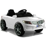 Elektrische kinderauto - accu-auto - 98x52x42 cm - wit
