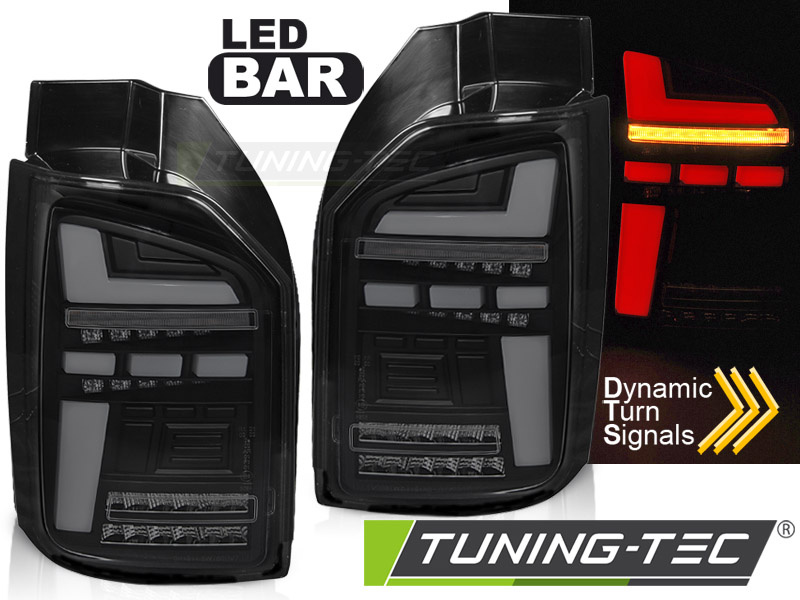 Achterlichten voor VW T6.1 vanaf 2020 - LED OEM - zwart smoke