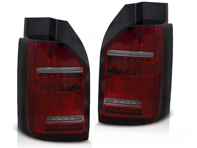 Achterlichten voor VW T6 2015-2019 - LED OEM - rood smoke