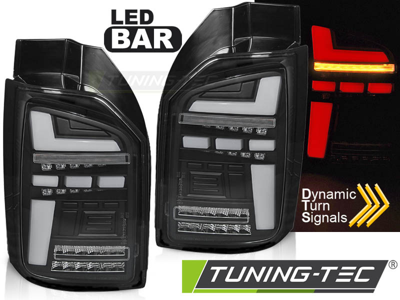 Achterlichten voor VW T6,T6.1 2015-2021 - LED OEM - zwart