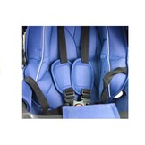 Driewieler met duwstang en zonnekap - 90x60x99cm - marineblauw