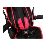 Driewieler met duwstang - en zonnekap - 65x50x105 cm - rood