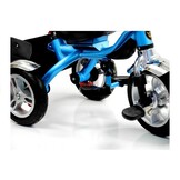 Driewieler met duwstang - en zonnekap - 65x50x105 cm - blauw