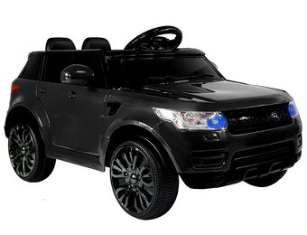 Kleine elektrische auto - SUV - 12V - 93x54,5x37 cm - zwart