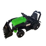 Kindertractor - elektrisch - 74x40x35cm - groen, zwart