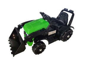 Kindertractor - elektrisch - 74x40x35cm - groen, zwart