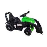 Kindertractor - elektrisch - 74x40x35cm - groen, zwart