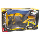 Bestuurbare graafmachine - RC - 30x11x15cm - geel