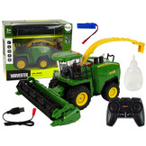 Bestuurbare trekker - RC - 26x13x21cm - oogstmachine - groen