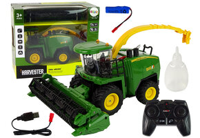 Bestuurbare trekker - RC - 26x13x21cm - oogstmachine - groen