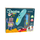 3D Pen - met vulling en sjablonen - 14x3x4cm - blauw