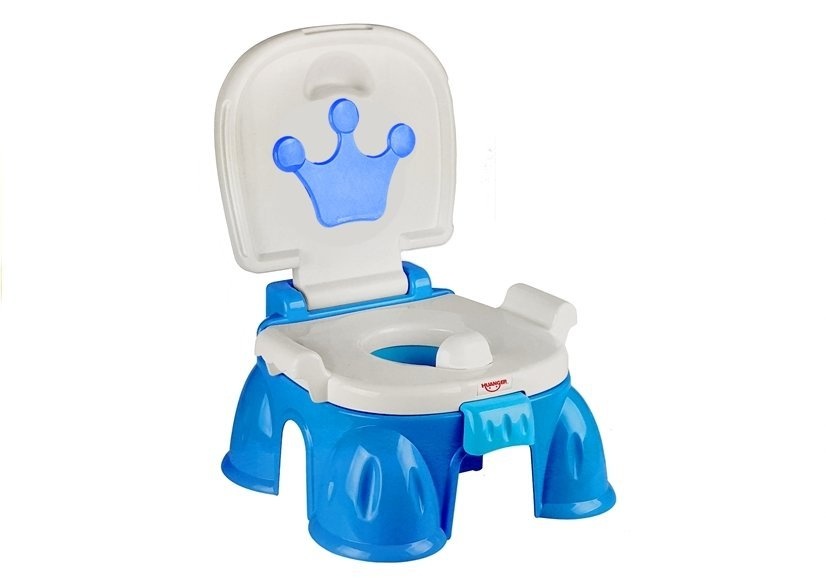 Potje kind - 30x34x21cm - 3in1 - blauw - met deksel