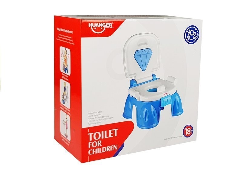 Potje kind - 30x34x21cm - 3in1 - blauw - met deksel