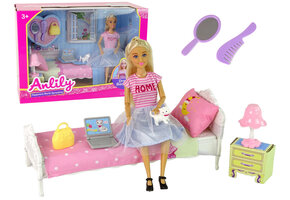 Modepop Anlily - roze - met accessoires