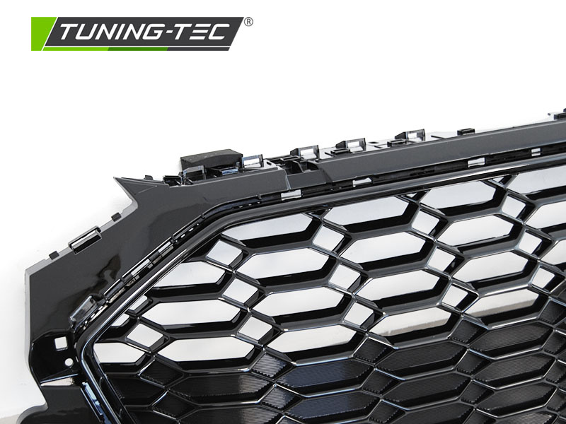 Grille geschikt voor AUDI A4 B9 20- Sedan / Avant - PDC - sportstijl - glanzend zwart