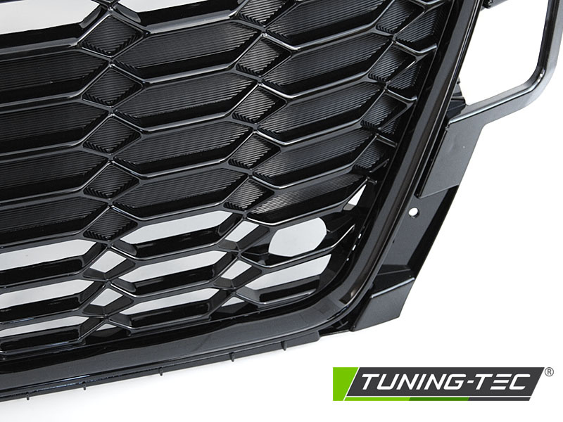 Grille geschikt voor AUDI A4 B9 20- Sedan / Avant - PDC - sportstijl - glanzend zwart