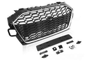 Grille voor AUDI A4 B9 20- LPDC - sport stijl - chroom zwart