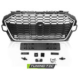 Grille geschikt voor AUDI A4 B9 20- LPDC - sport stijl - chroom zwart