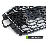 Grille geschikt voor AUDI A4 B9 20- LPDC - sport stijl - chroom zwart