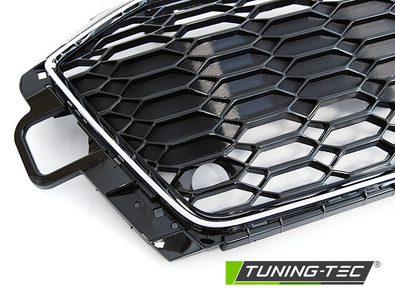 Grille geschikt voor AUDI A4 B9 20- LPDC - sport stijl - chroom zwart