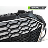 Grille geschikt voor AUDI A4 B9 20- LPDC - sport stijl - chroom zwart