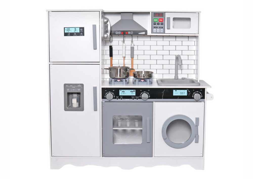 Kinderkeuken AMELIA - hout - 97x30x94cm - met accessoires