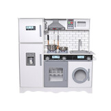 Kinderkeuken AMELIA - hout - 97x30x94cm - met accessoires