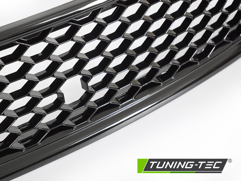 Grille voor AUDI A4 (B6) SPORT 10/2000-10/2004 - sport stijl - glanzend zwart