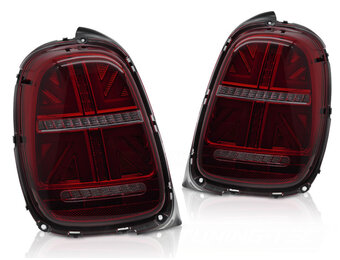 Achterlichten MINI COOPER F55 F56 F57 2014-2017 - 6-polig - LED - rood smoke