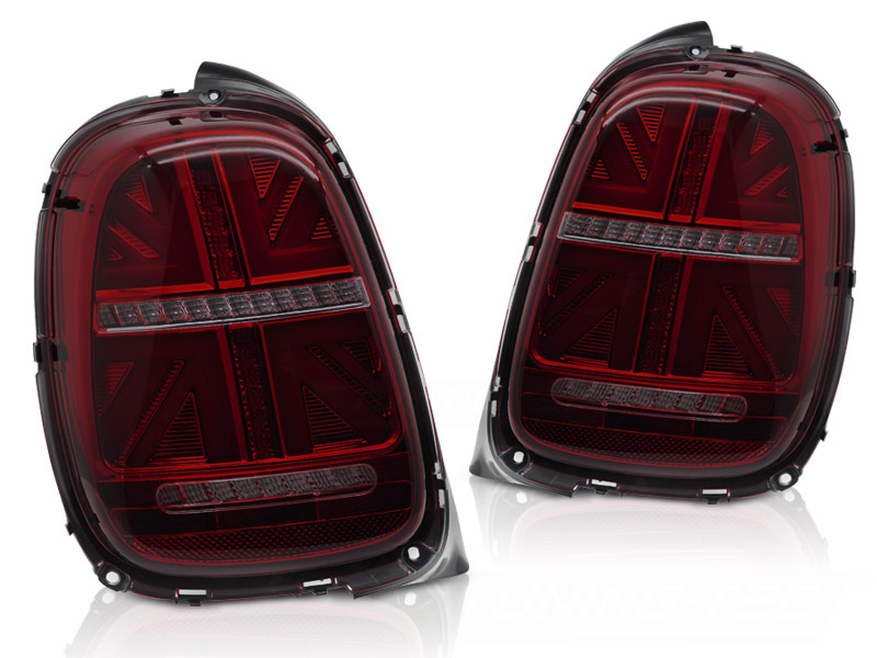 Achterlichten MINI COOPER F55 F56 F57 2014-2017 - 6-polig - LED - rood smoke