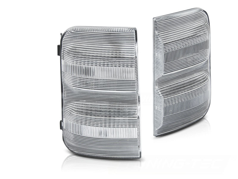 Spiegelknipperlichten geschikt voor PEUGEOT Boxer, FIAT Ducato, CITROEN Jumper - LED wit