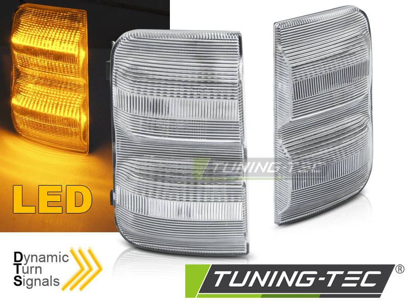 Spiegelknipperlichten PEUGEOT Boxer, FIAT Ducato, CITROEN Jumper - LED wit